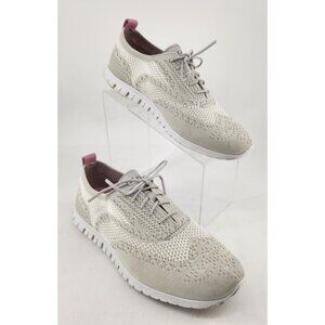 Cole Haan Women’s Size 9 B Zero Grand Knit Oxford Shoe Gray White Comfort W24030